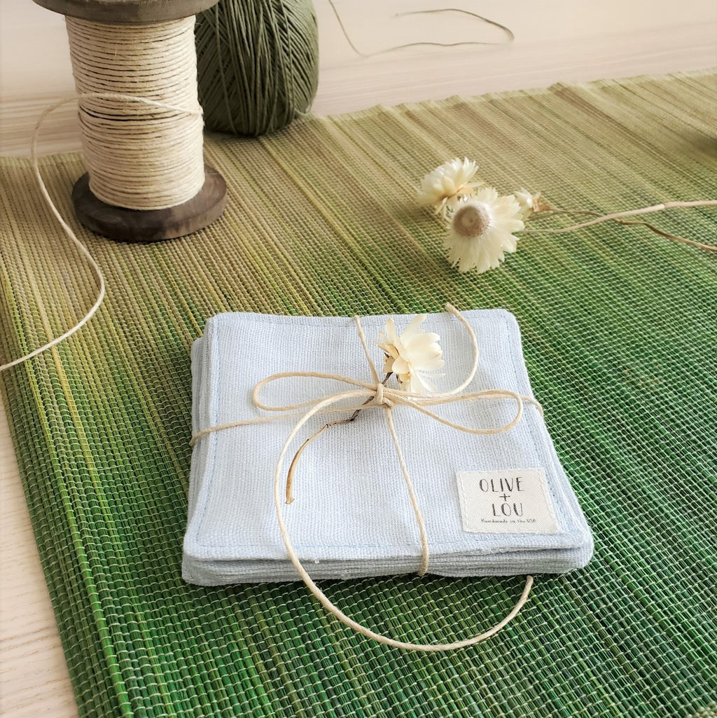 Fabric Coaster Flax Linen Tableware Dinner Table Japanese Coasters Sustainable Mug Rug