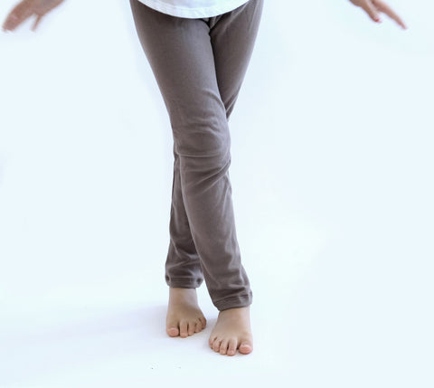 Cozy Rib Leggings in Mushroom - OLIVE + LOU