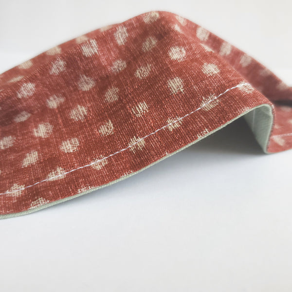 KIDS Reversible Mask in Dobby Dot Rose|Anti Fog Mask Kids|Mask for Small Children|Japanese Face Mask| Reusable w/ Filter and Nose Wire