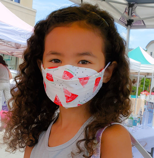 Origami Mask Japanese Resuable Filter Wire Girls women kids watermelon 3D best comfortable breathable USA