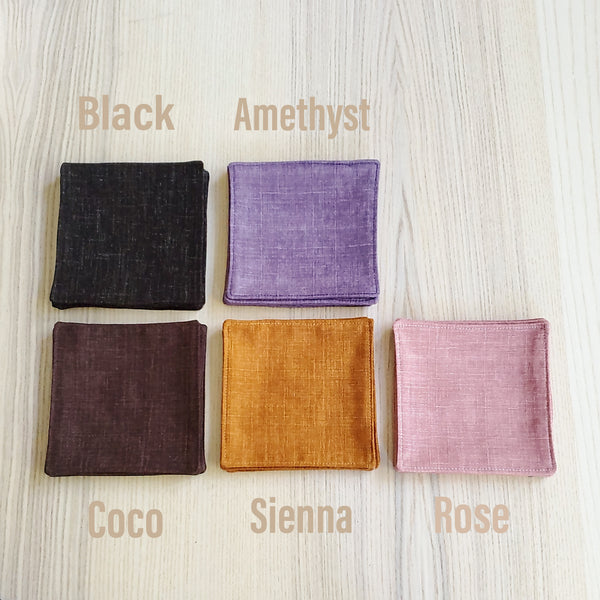 Japanese Cloth Coasters - Crosshatch in 5 Colors